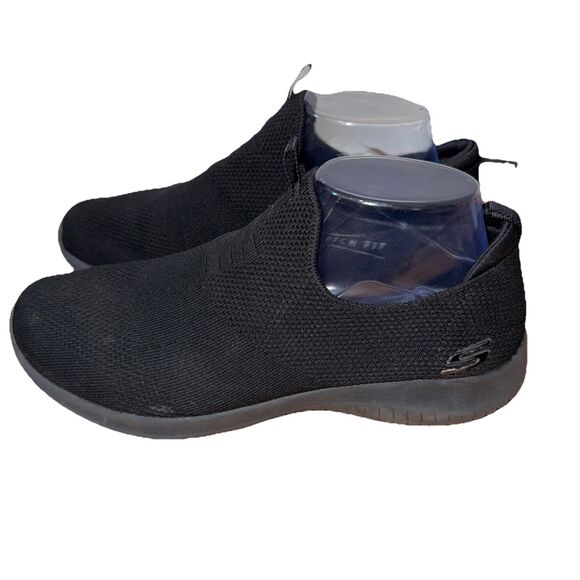 Skecher Ultra Flex First Take Slip On Sneaker Shoes Black 12837 Womens Size‎ 10 - Picture 1 of 7